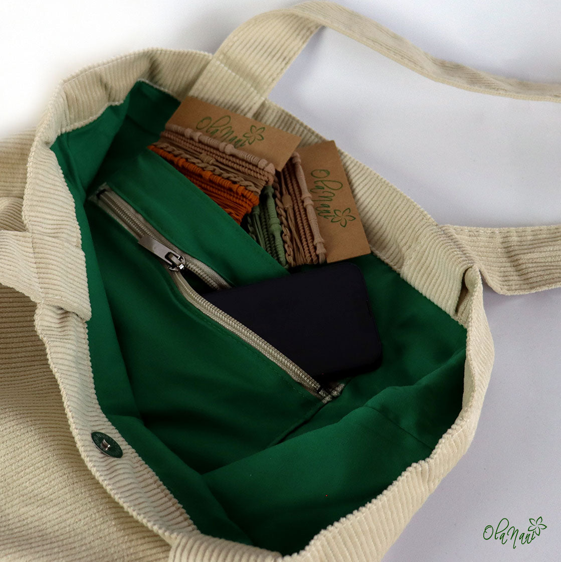 Handtasche aus Cord
