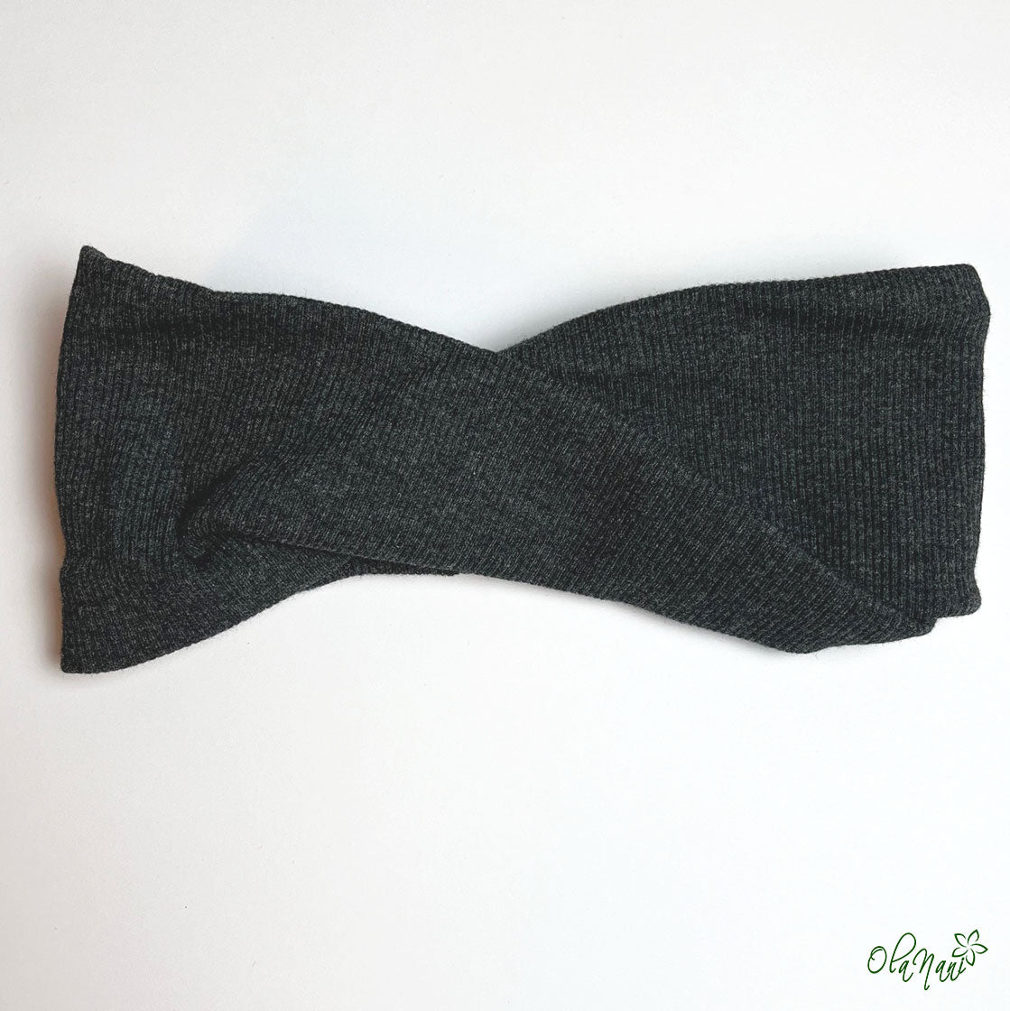 Scrunchie & Haarband twisted Set • Grau dunkel