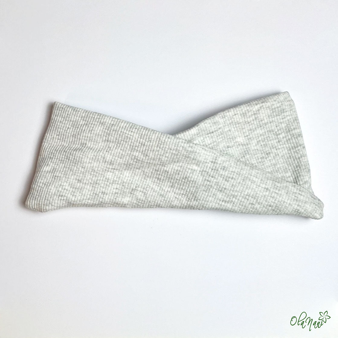Scrunchie & Haarband twisted Set • Grau hell