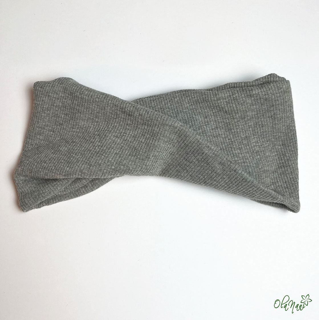 Scrunchie & Haarband twisted Set • Grau mittel