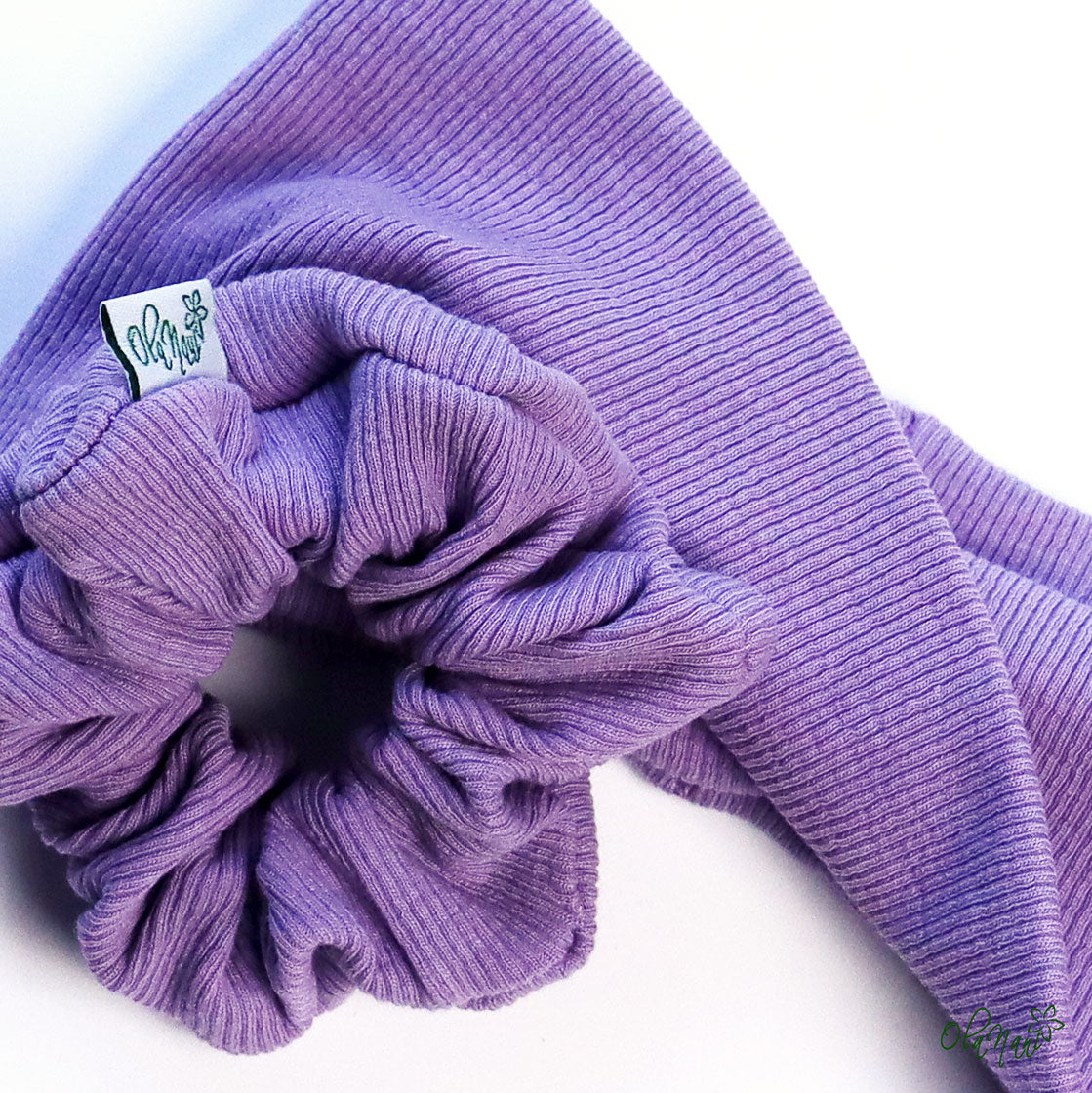 Scrunchie & Haarband twisted Set • Flieder