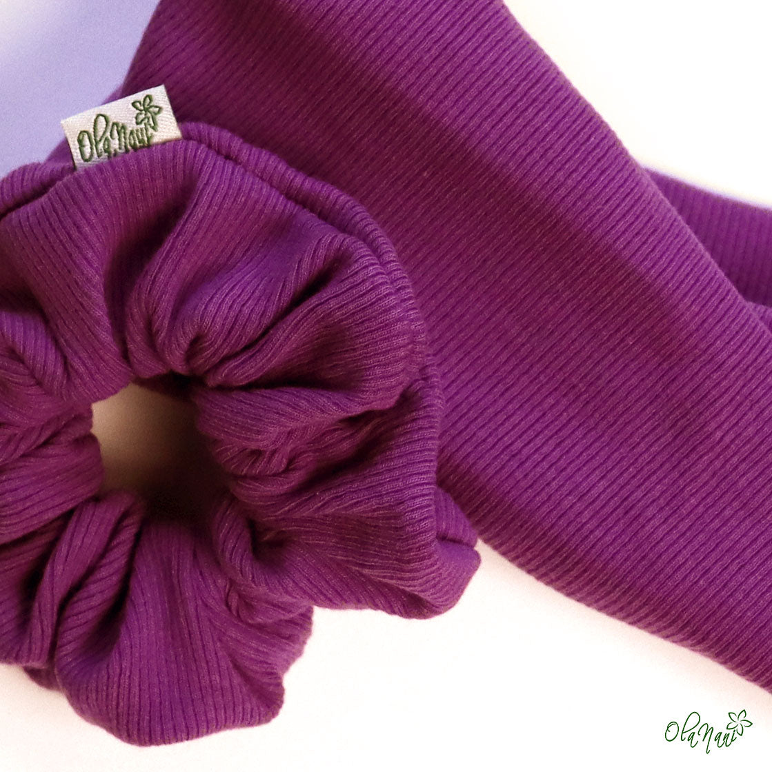 Scrunchie & Haarband twisted Set • Lila