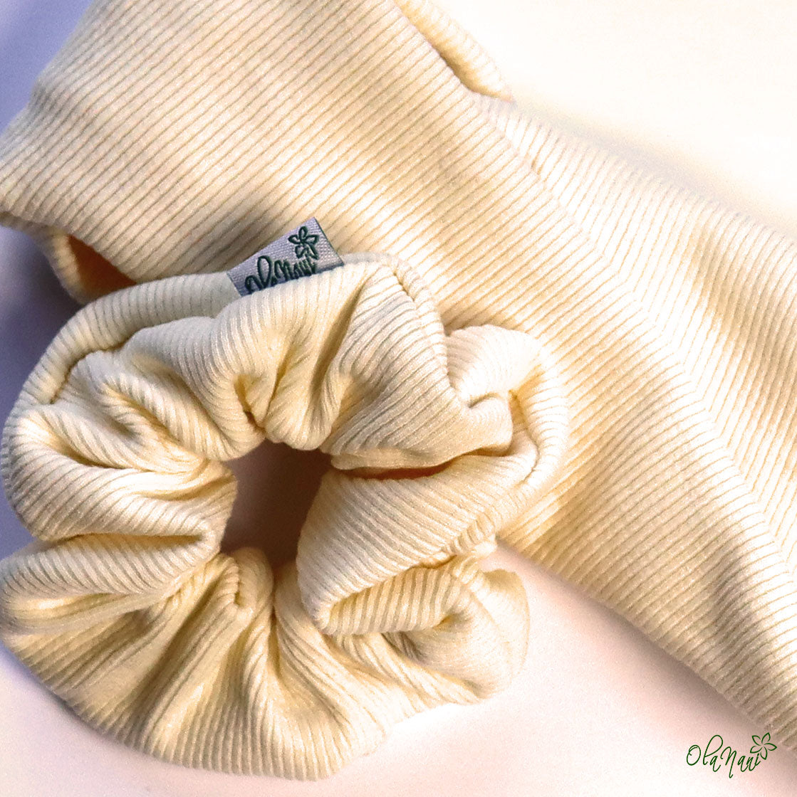 Scrunchie & Haarband twisted Set • Vanilla