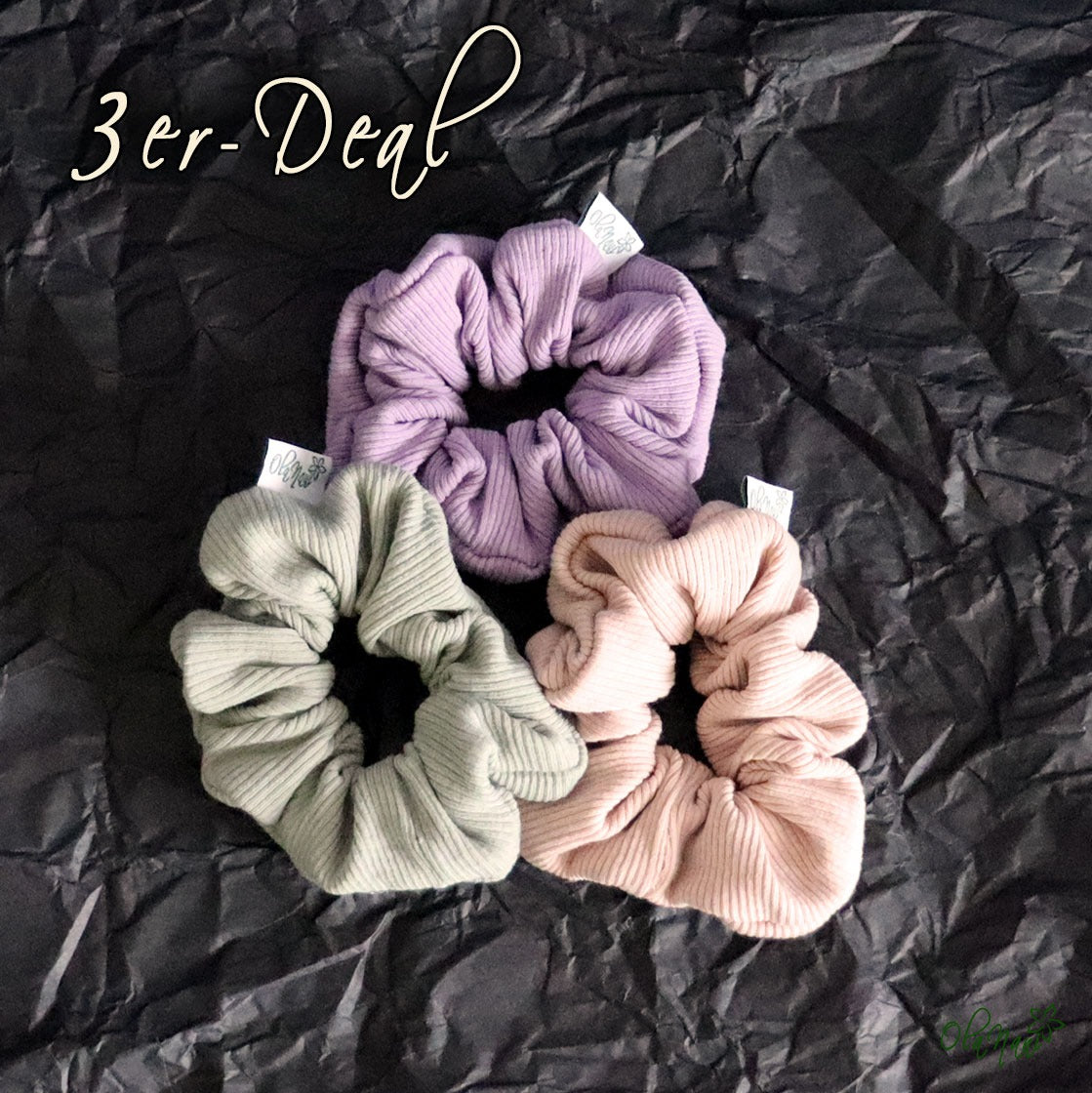 3er-Deal Scrunchies