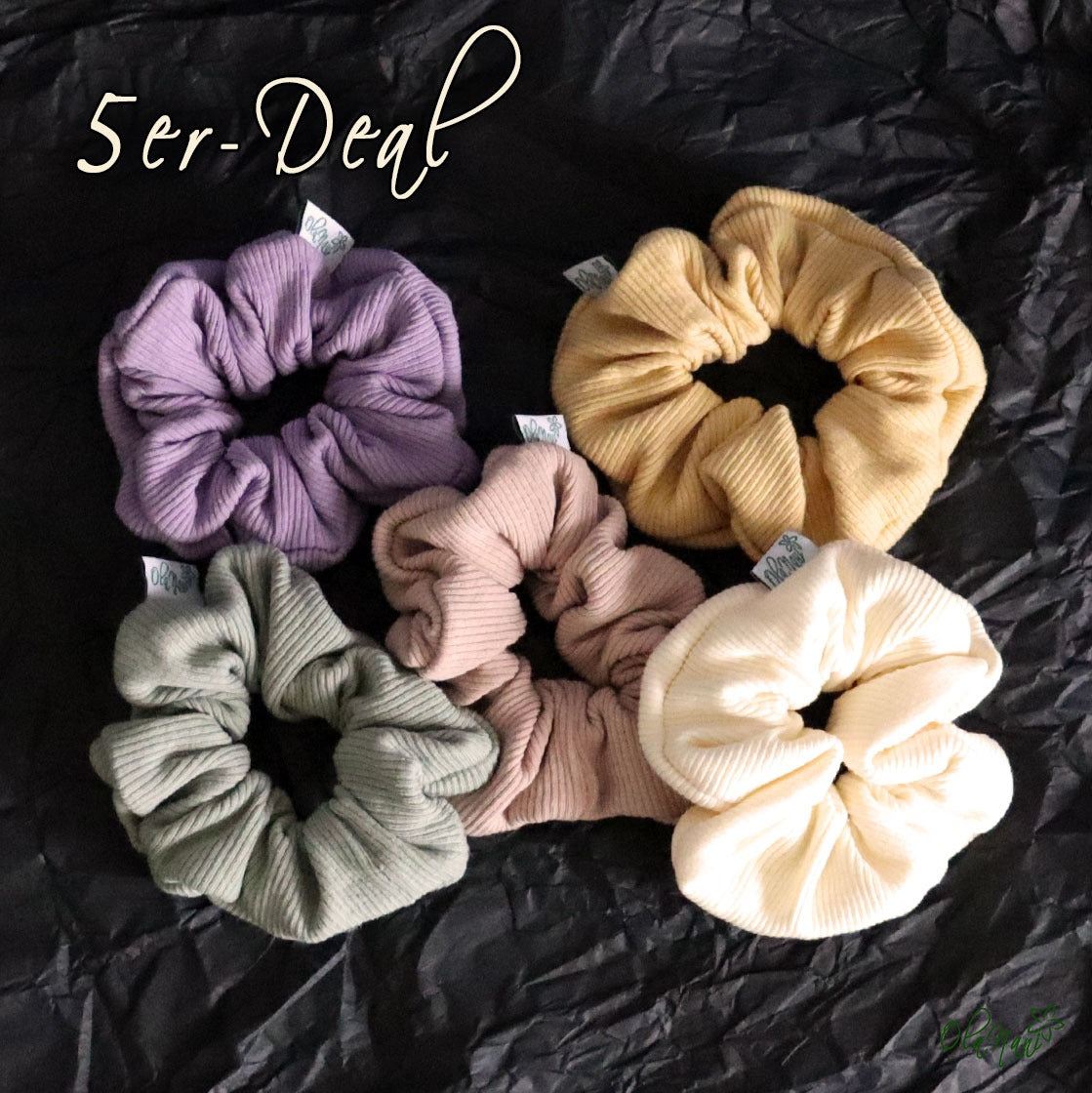 5-er Deal Scrunchies